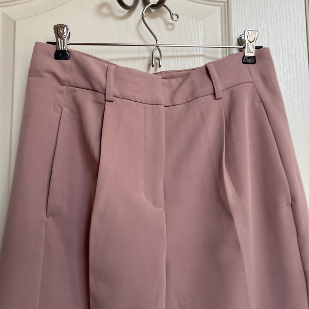 Express, 4R, ankle, high rise, dust pink color, Capris trousers